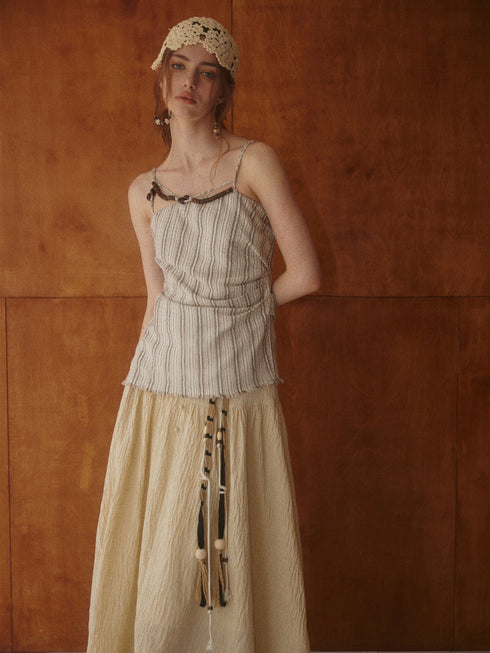Solenne Beaded Tie Cami